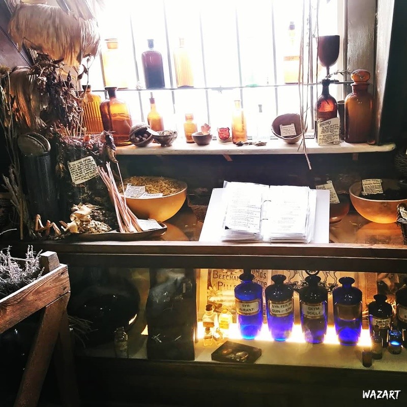 fioles et ingrédients au old operating theatre